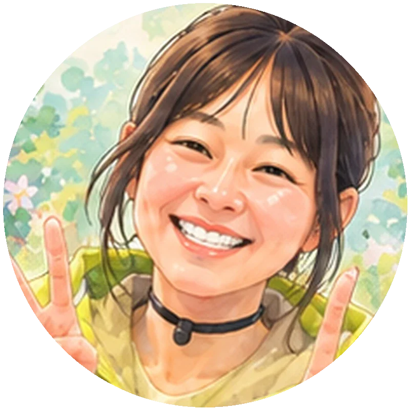 宮﨑知沙さん（ぽんちゃん）の似顔絵